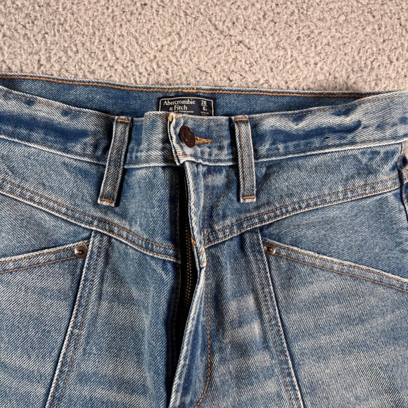 Abercrombie & Fitch Women's Front Seam High Rise Jeans Size 28/6R - Picture 7 of 8